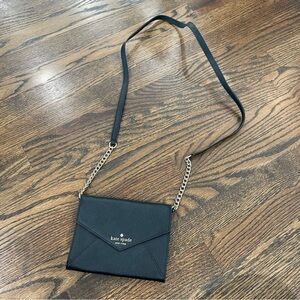 KATE SPADE Cedar Street Wallet on Chain Black Leather Crossbody Bag